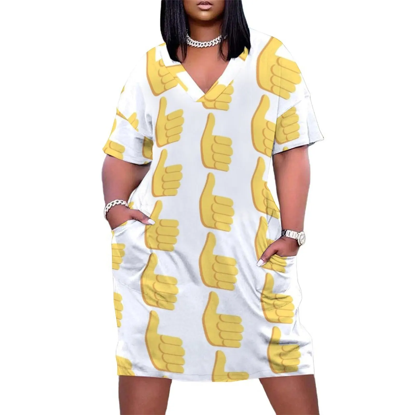 Emoji Thumbs Up Loose Pocket Dress evening dress women's summer clothing 2025 prom clothes women's luxury party dress
Emoji Thumbs Up Loose Pocket Dress evening dress women's summer clothing 2025 prom clothes women's luxury party dress