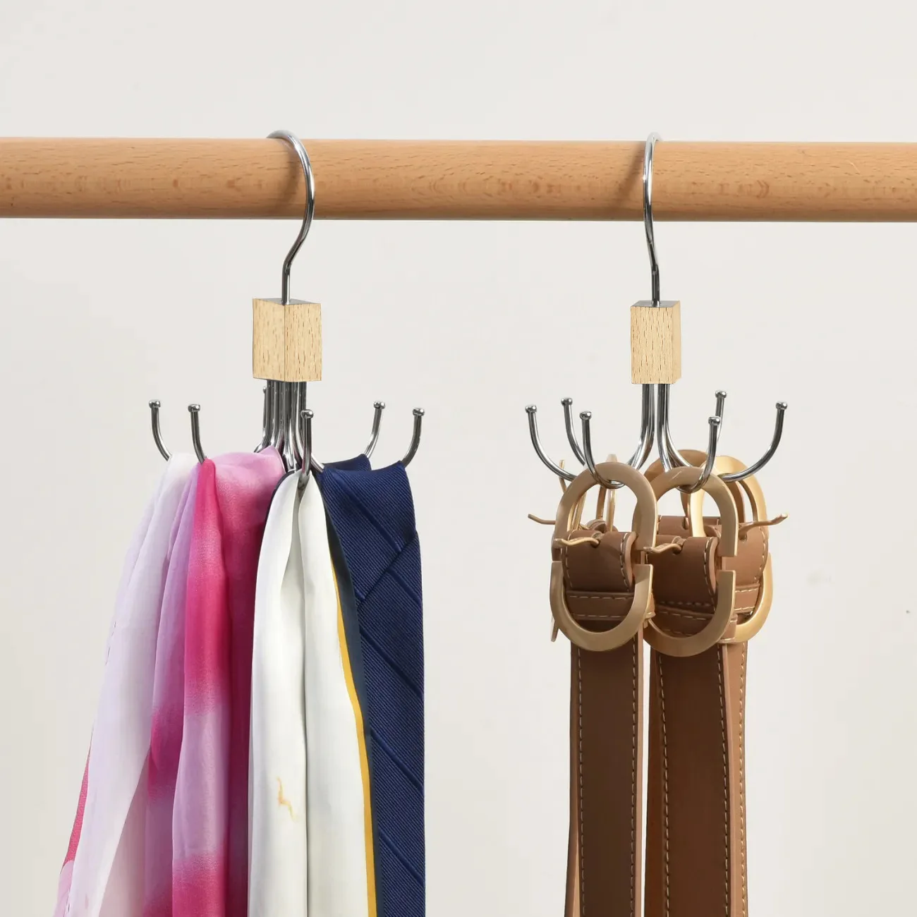 Creative Belt Hanger 360 Rotating Six-claw Hook Coat Bag Scarf Wardrobe Stainless Steel Scarf Belt Pants Furniture Storage
Creative Belt Hanger 360 Rotating Six-claw Hook Coat Bag Scarf Wardrobe Stainless Steel Scarf Belt Pants Furniture Storage