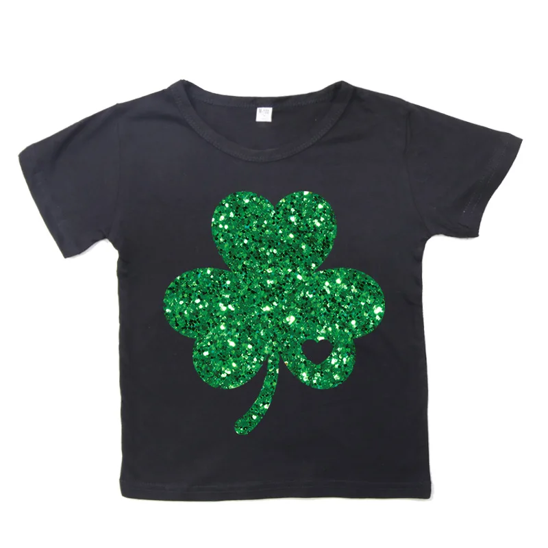 New St. Patrick's Day Four Leaf Clover Print Casual Crew-neck Short-sleeved T-shirt for Kids Boys Girls Clothes
New St. Patrick's Day Four Leaf Clover Print Casual Crew-neck Short-sleeved T-shirt for Kids Boys Girls Clothes