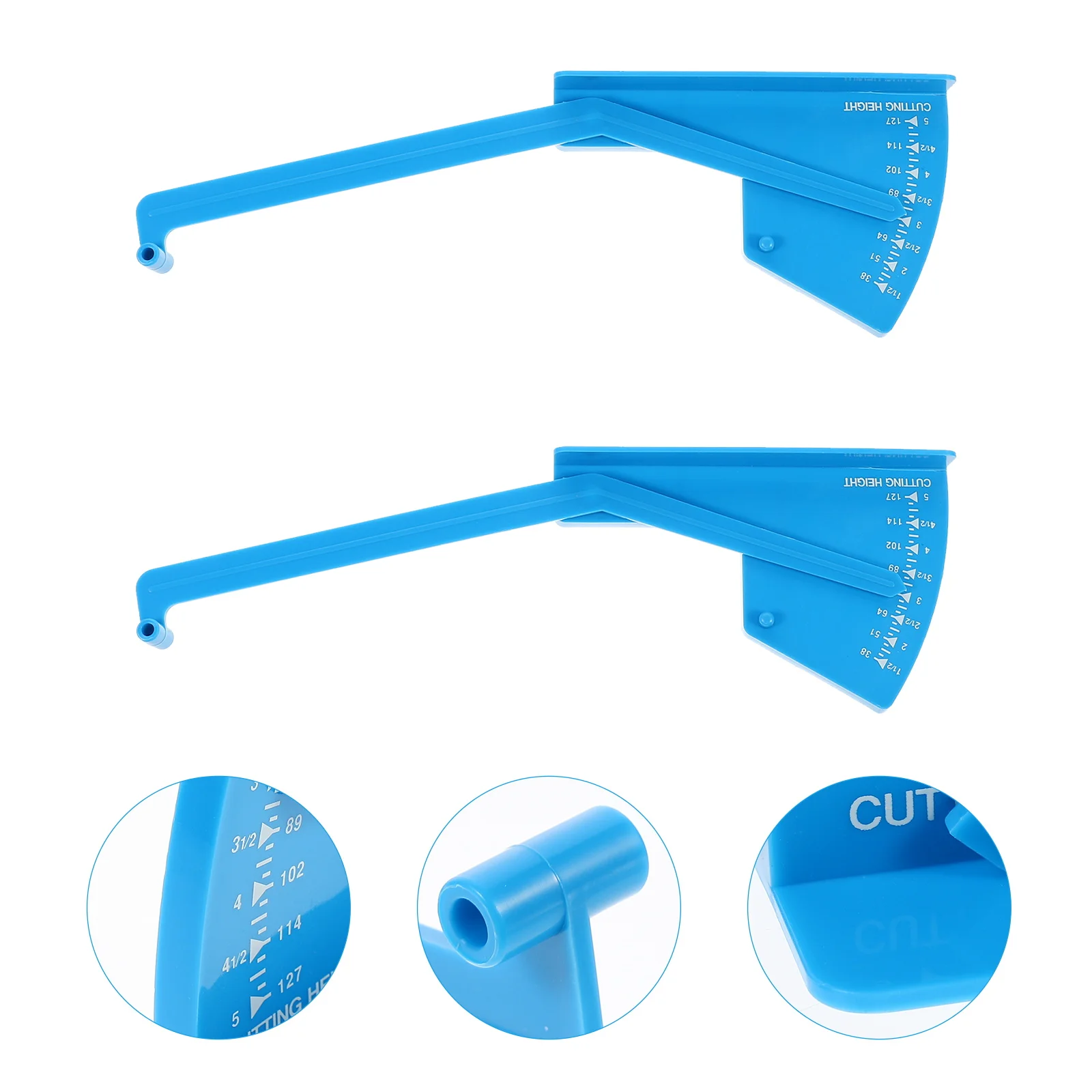 2 pcs Balance Ruler Lawn Mower Deck Level Gauges Measuring Tool Premium ABS Durable Sturdy Walk behind Garden Blue
2 pcs Balance Ruler Lawn Mower Deck Level Gauges Measuring Tool Premium ABS Durable Sturdy Walk behind Garden Blue