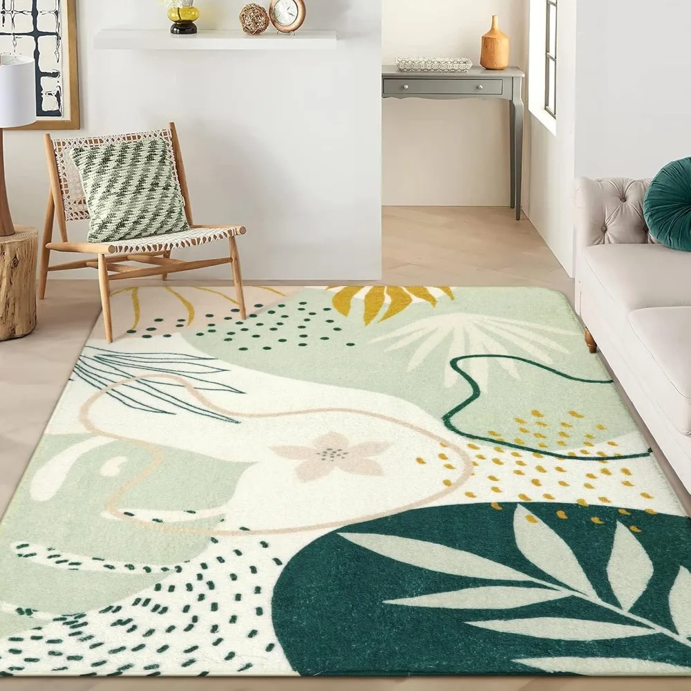 Green Machine Washable Rugs - 6x9 Rug for Living Room Non-Slip Large Boho Area Rug Lightweight Throw Non-Shed Dining Room Rug,
Green Machine Washable Rugs - 6x9 Rug for Living Room Non-Slip Large Boho Area Rug Lightweight Throw Non-Shed Dining Room Rug,