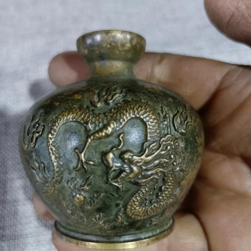 Antique Bronze Bagua Fire-Resistant Dragon Burning Heaven Gate Northwest Corner Qian Gua Position Open Mouth Gourd Bottle Orname
Antique Bronze Bagua Fire-Resistant Dragon Burning Heaven Gate Northwest Corner Qian Gua Position Open Mouth Gourd Bottle Orname