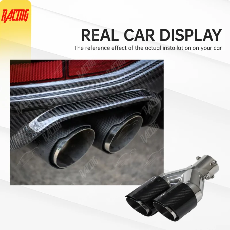 genuine SUMSOO Car Universal Angle Adjustable Double-out Carbon Fibre Exhaust Tip Straight Edge Carbon Fiber Muffler Tip
genuine SUMSOO Car Universal Angle Adjustable Double-out Carbon Fibre Exhaust Tip Straight Edge Carbon Fiber Muffler Tip