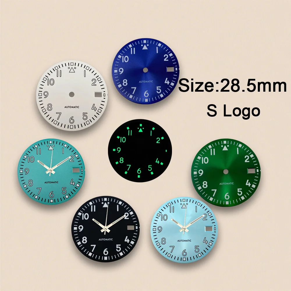 High Quality 28.5mm S Logo Retro Digital Dial Suitable For NH36 Movement Green Luminous Watch Accessories Repair Tool
High Quality 28.5mm S Logo Retro Digital Dial Suitable For NH36 Movement Green Luminous Watch Accessories Repair Tool