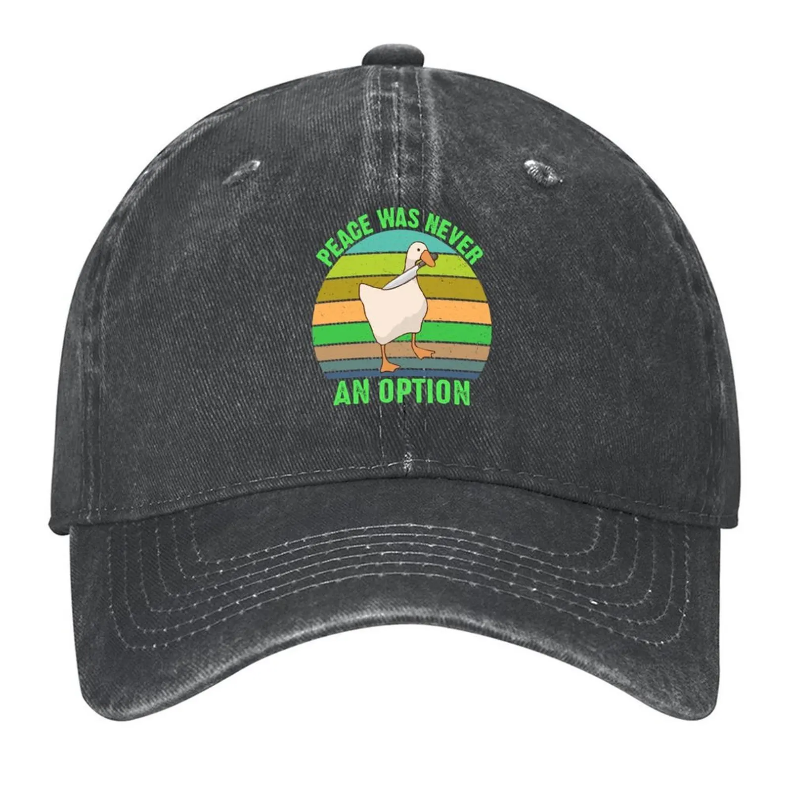 Vintage Peace Was Never An Option Funny Goose with Knife Baseball Cap Big Size Hat Trucker Cap Girl'S Hats Men's
Vintage Peace Was Never An Option Funny Goose with Knife Baseball Cap Big Size Hat Trucker Cap Girl'S Hats Men's