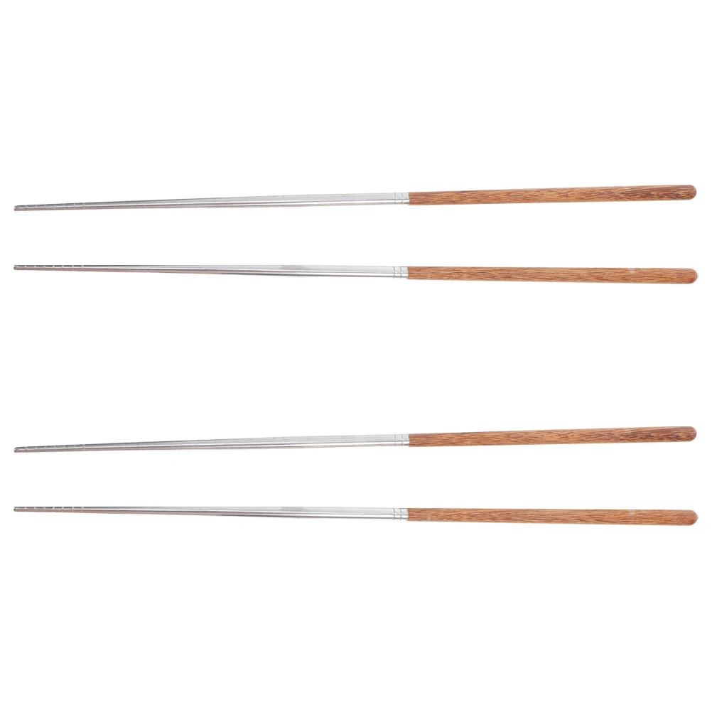 2pcs Stainless Steel Cooking Chopsticks 45Cm Extra Long Heat Resistant Non Slip Wooden Handle Frying Noodles Hot Pot Reusable
2pcs Stainless Steel Cooking Chopsticks 45Cm Extra Long Heat Resistant Non Slip Wooden Handle Frying Noodles Hot Pot Reusable