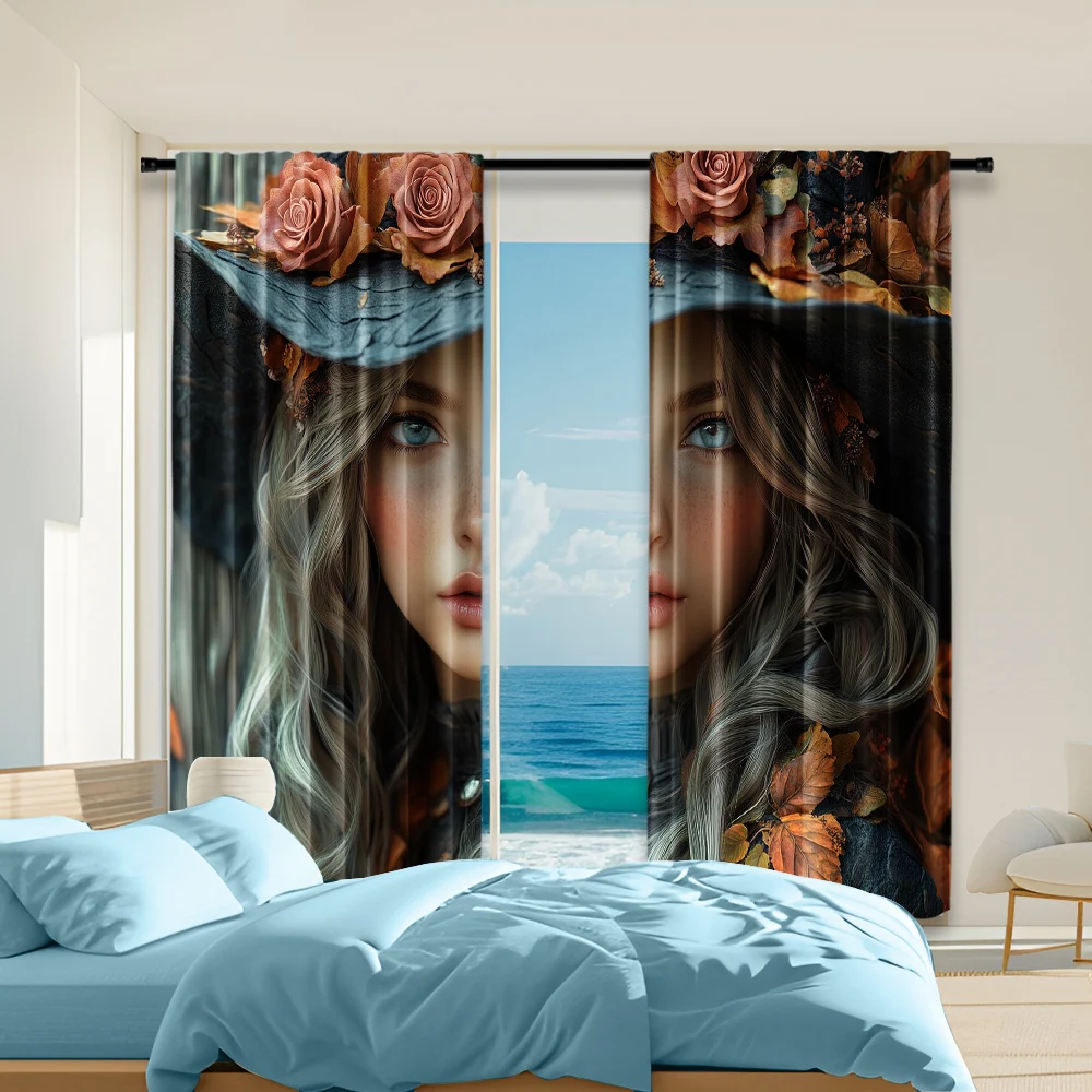 2 pcs, versatile polyester transparent curtains for home decoration Cowgirl (2) for use in bedrooms and living rooms
2 pcs, versatile polyester transparent curtains for home decoration Cowgirl (2) for use in bedrooms and living rooms