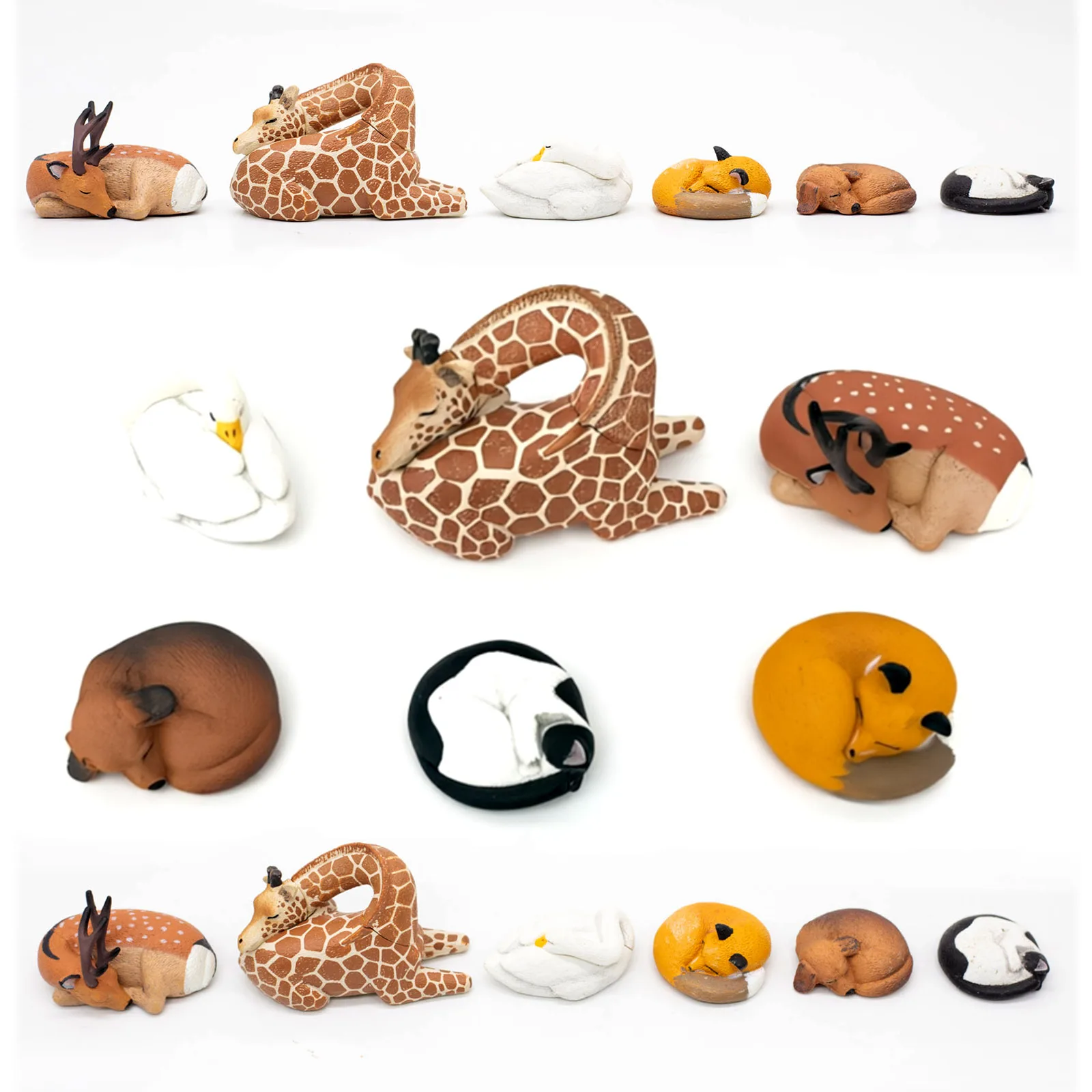 Sleeping Animal Blind Box Figure Giraffe Deer Cat Dog Fox Swan Miniature Desktop Decor Capsule Toy Desktop Ornament Gift
Sleeping Animal Blind Box Figure Giraffe Deer Cat Dog Fox Swan Miniature Desktop Decor Capsule Toy Desktop Ornament Gift