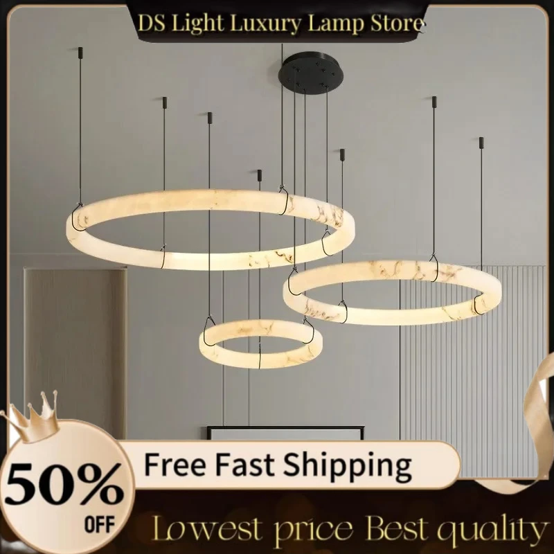 Luxury Spanish Marble Chandelier Round Pendant Light for Kitchen Island Dining Table Living Room Bedroom Adjustable Height
Luxury Spanish Marble Chandelier Round Pendant Light for Kitchen Island Dining Table Living Room Bedroom Adjustable Height