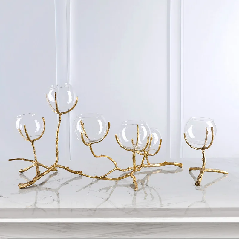 Brass Glass Candle Arrangement Vase Room Table Ornaments Handicrafts Decoration
Brass Glass Candle Arrangement Vase Room Table Ornaments Handicrafts Decoration
