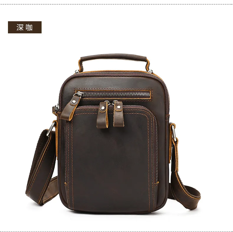 Men's Vintage Genuine Leather iPad Messenger Bag Thick Cow Leather Shoulder Bag Small Casual Crossbody Bag Cowhide Briefcase
Men's Vintage Genuine Leather iPad Messenger Bag Thick Cow Leather Shoulder Bag Small Casual Crossbody Bag Cowhide Briefcase