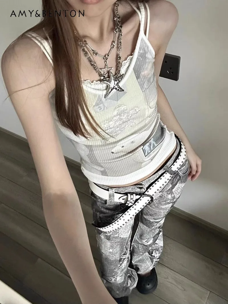 2025 New American Retro Design Sense Subculture Summer Wear Y2k Hot Tight Sling Vest Top For Women
2025 New American Retro Design Sense Subculture Summer Wear Y2k Hot Tight Sling Vest Top For Women