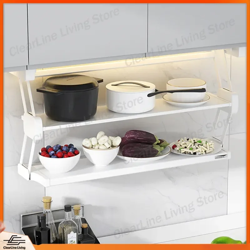 Stainless Steel Pull Down Hanging Kitchen Shelf Folding Vegetable Rack Multi Layer Storage Organizer for Spices Seasonings
Stainless Steel Pull Down Hanging Kitchen Shelf Folding Vegetable Rack Multi Layer Storage Organizer for Spices Seasonings