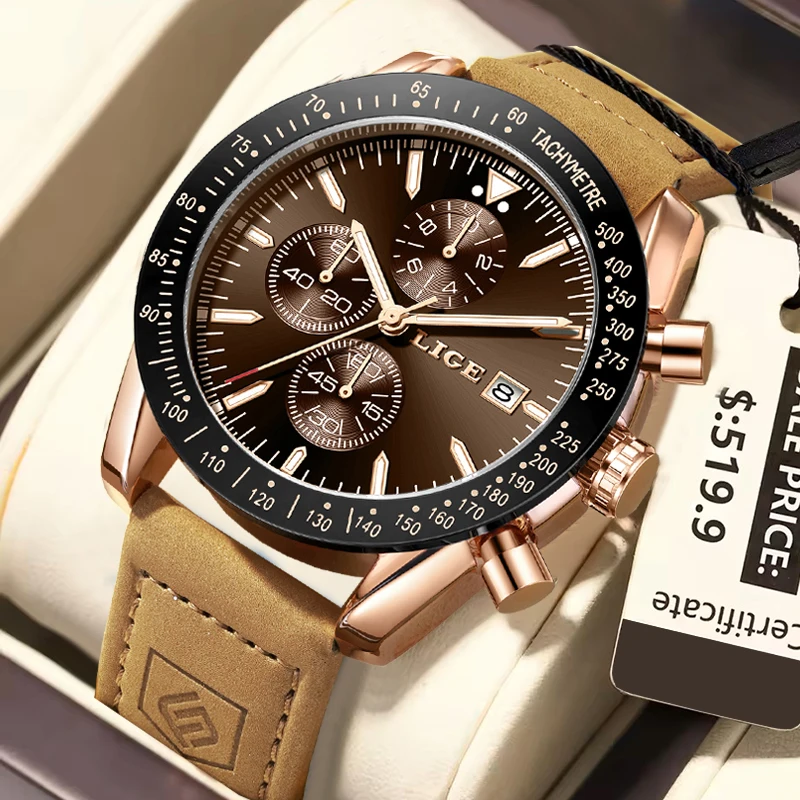 LIGE Watch For Men Top Brand Luxury Fashion Leather Quartz Men Watches Date Business Sports Male Wristwatch Clock Montre Homme
LIGE Watch For Men Top Brand Luxury Fashion Leather Quartz Men Watches Date Business Sports Male Wristwatch Clock Montre Homme