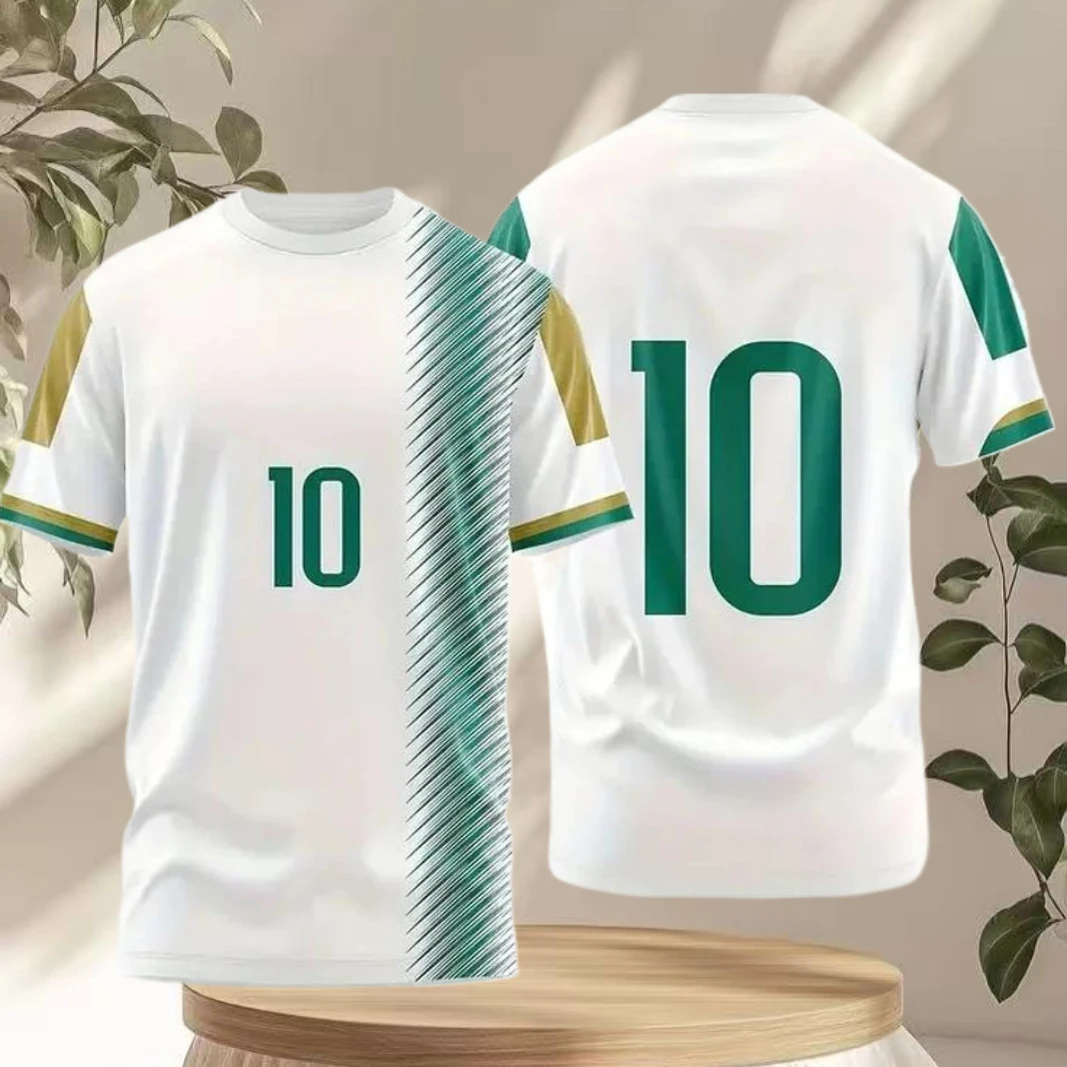 Summer Men's T-shirt, Casual Short-sleeved T-shirt, Size 10 Printed Football T-shirt, Street 3d Printed Sportswear for Men
Summer Men's T-shirt, Casual Short-sleeved T-shirt, Size 10 Printed Football T-shirt, Street 3d Printed Sportswear for Men