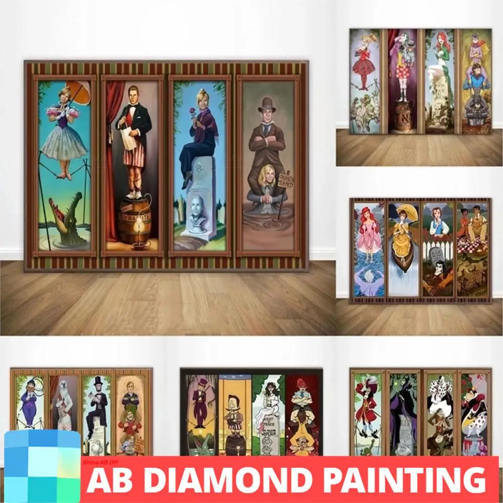 AB Diamond Painting Disney Home Decor Magic Kingdom Wall Art Mosaic Cross Stitch Kits Haunted Mansion For Bedroom
AB Diamond Painting Disney Home Decor Magic Kingdom Wall Art Mosaic Cross Stitch Kits Haunted Mansion For Bedroom