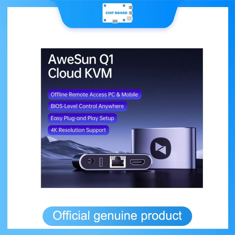 AweSun Cloud KVM Q1 Remote Management Switch, BIOS & SSH Access, Secure PC Phone Control for Home & Data Centers
AweSun Cloud KVM Q1 Remote Management Switch, BIOS & SSH Access, Secure PC Phone Control for Home & Data Centers