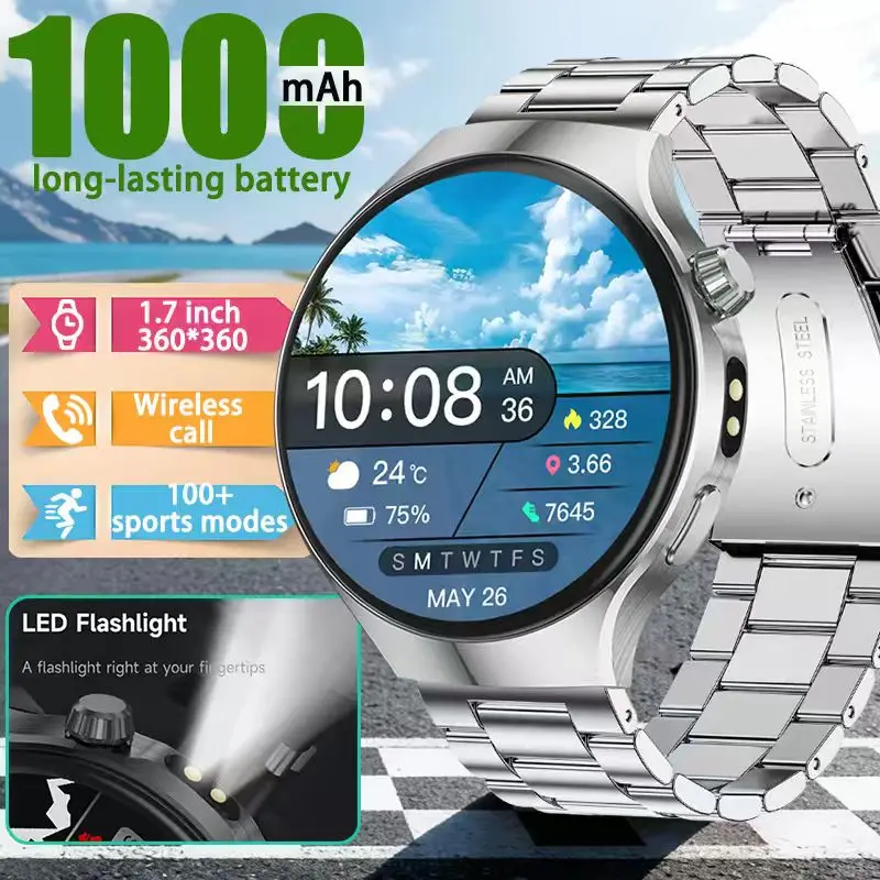 The new 2026 smartwatch is designed with a 1.7-inch high-definition screen, specifically designed for outdoor sports shooting
The new 2026 smartwatch is designed with a 1.7-inch high-definition screen, specifically designed for outdoor sports shooting