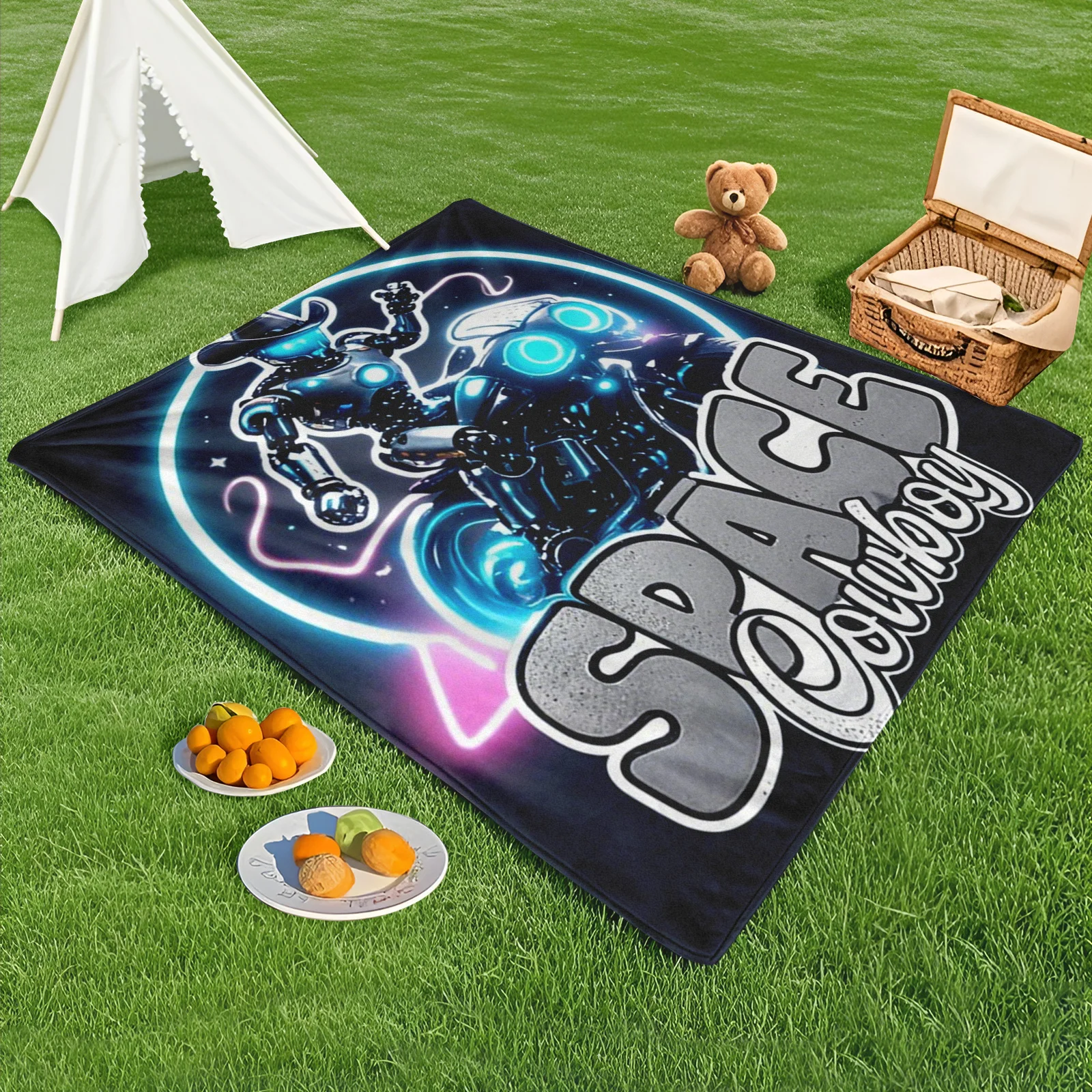 Robot Motorcycle Tech Style Outdoor Blanket With Space Theme And Black Background For Modern Comfort
Robot Motorcycle Tech Style Outdoor Blanket With Space Theme And Black Background For Modern Comfort