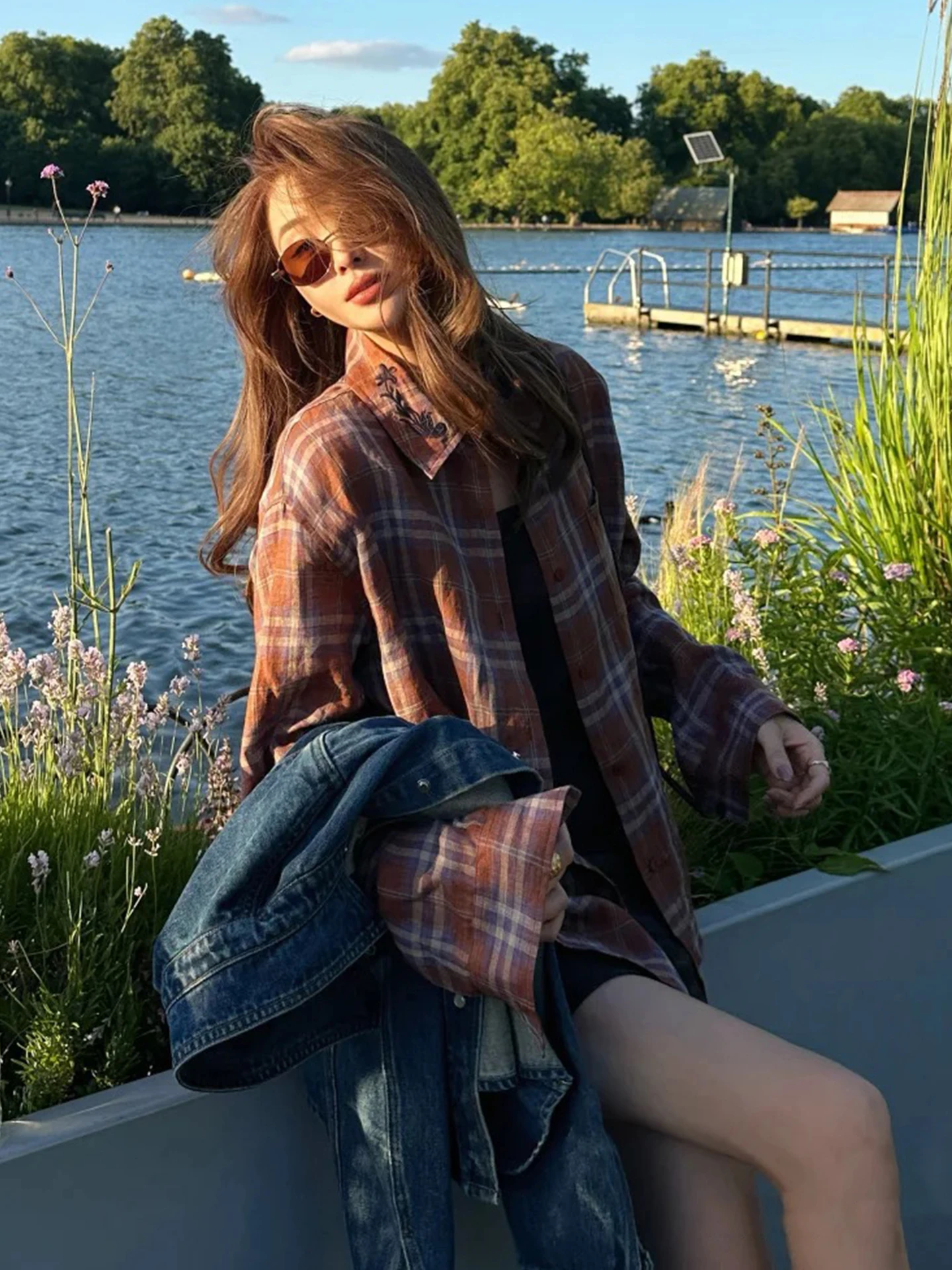 Loose Casual Sle Women's irt Linen Material Long Sve Vintage Plaid Color Blo Embroidery Design Autumn Faion Ladies...
Loose Casual Sle Women's irt Linen Material Long Sve Vintage Plaid Color Blo Embroidery Design Autumn Faion Ladies...