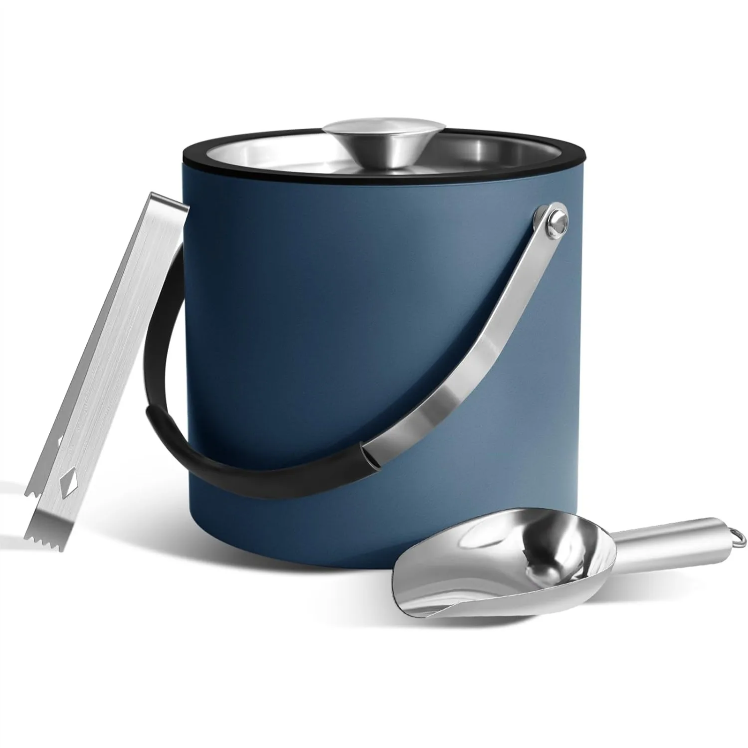 3L Ice Bucket with Silicone Lid, Scoop, Tongs & Strainer, Double Wall Insulated for Parties & Cocktail Bar
3L Ice Bucket with Silicone Lid, Scoop, Tongs & Strainer, Double Wall Insulated for Parties & Cocktail Bar