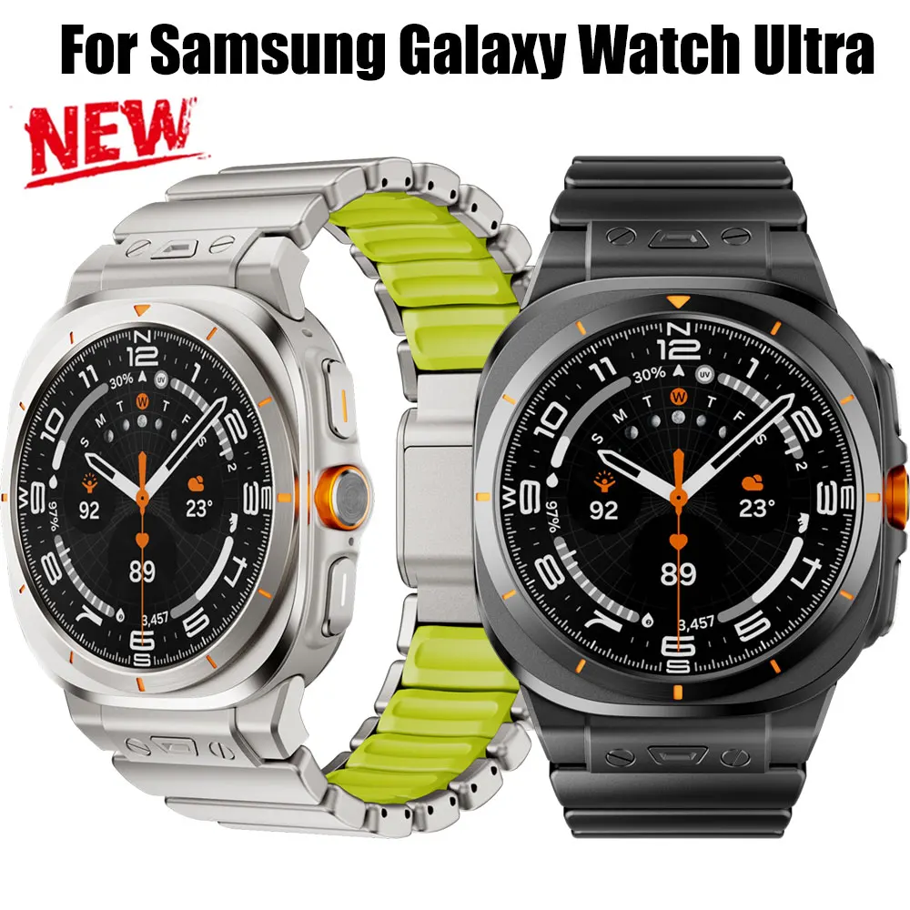 Ремешок из нержавеющей стали для Galaxy Watch Ultra 47 мм, магнитный ремешок-браслет для Samsung Galaxy Watch Ultra 2024 2025 Metal Correa
Ремешок из нержавеющей стали для Galaxy Watch Ultra 47 мм, магнитный ремешок-браслет для Samsung Galaxy Watch Ultra 2024 2025 Metal Correa