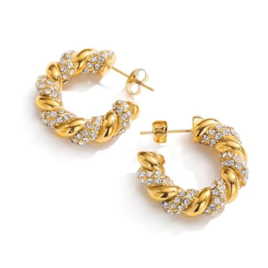 Chunky 18K Plated Stainless Steel Earrings for Women Hypoallergenic Jewelry Trendy Statement Hoops proof Non Tarnish Fashion Ac
Chunky 18K Plated Stainless Steel Earrings for Women Hypoallergenic Jewelry Trendy Statement Hoops proof Non Tarnish Fashion Ac