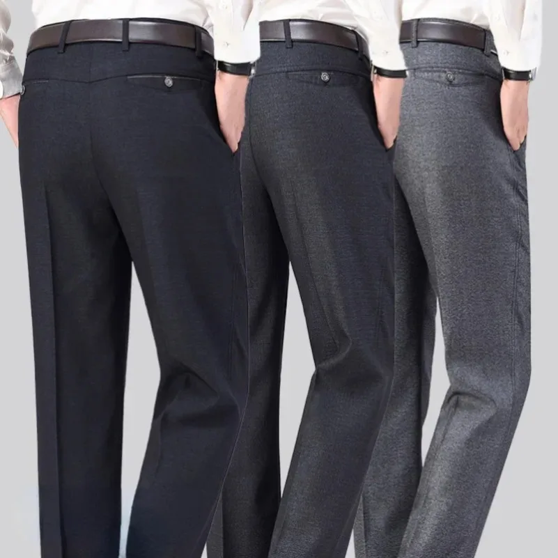 New Men's Summer Thin Business Pants Autumn Fashion Solid Gentle Thicken Casual Trousers Male Brand Suit Pant Black Grey GOZBKF
New Men's Summer Thin Business Pants Autumn Fashion Solid Gentle Thicken Casual Trousers Male Brand Suit Pant Black Grey GOZBKF