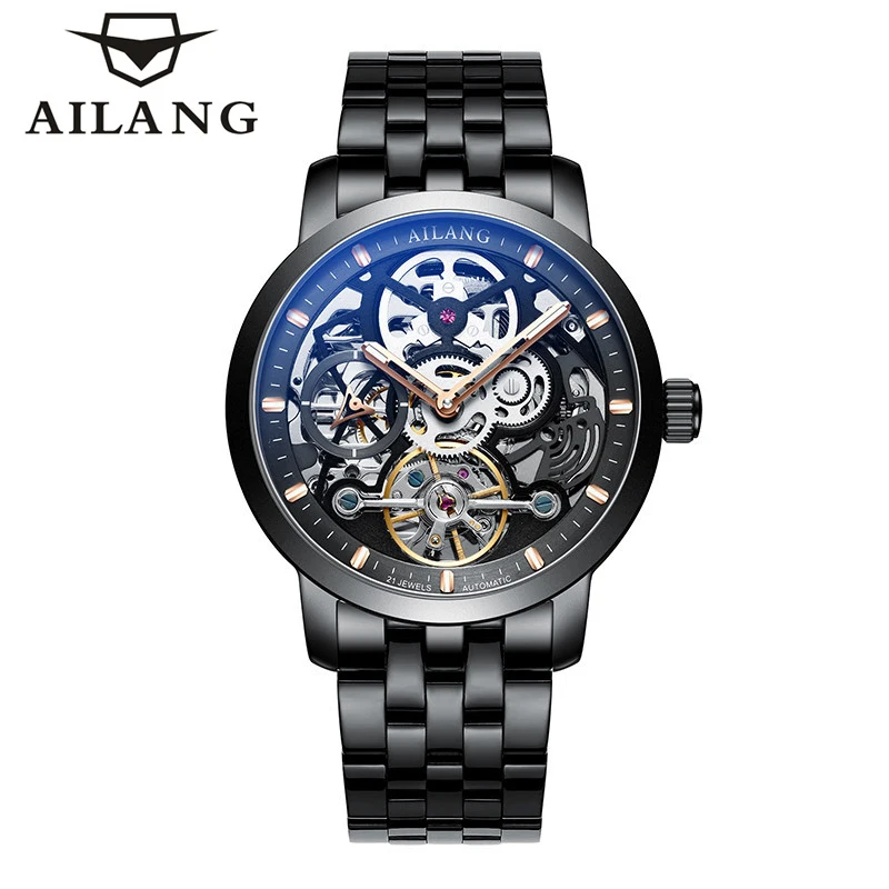 AILANG Brand Classic Mens Retro Watch Automatic Mechanical Watch Tourbillon Clock Stainless Steel Waterproof Military Wristwatch
AILANG Brand Classic Mens Retro Watch Automatic Mechanical Watch Tourbillon Clock Stainless Steel Waterproof Military Wristwatch