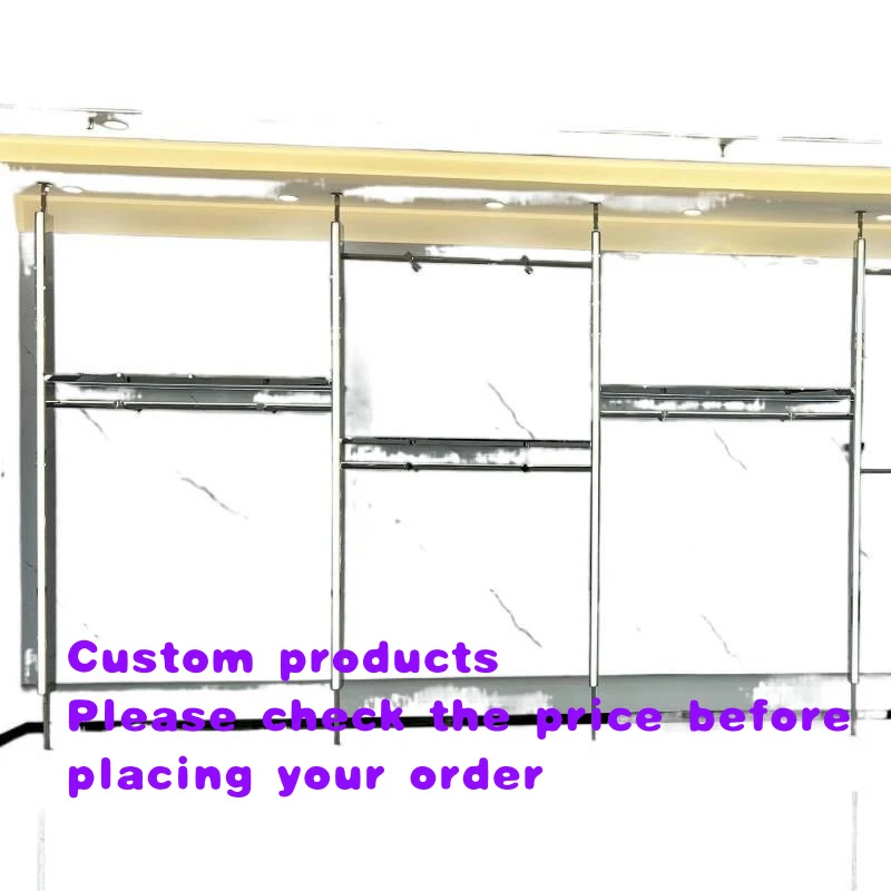 custom.Newly designed floor-standing and wall-mounted adjustable clothing racks and shelves retail clothing stores(BeltLEDLa
custom.Newly designed floor-standing and wall-mounted adjustable clothing racks and shelves retail clothing stores(BeltLEDLa