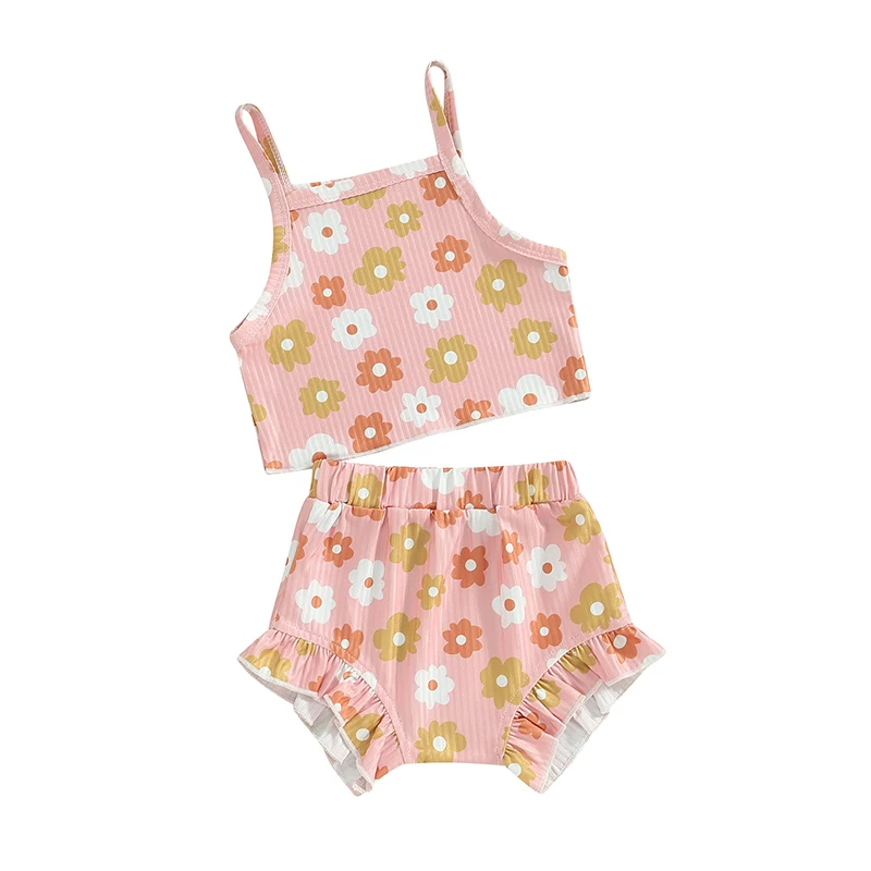 KMBANGI Newborn Toddler Baby Girl Summer Outfits Flower Print Sleeveless Tank Top Ruffle Shorts 2PCS Pants Set Clothes
KMBANGI Newborn Toddler Baby Girl Summer Outfits Flower Print Sleeveless Tank Top Ruffle Shorts 2PCS Pants Set Clothes
