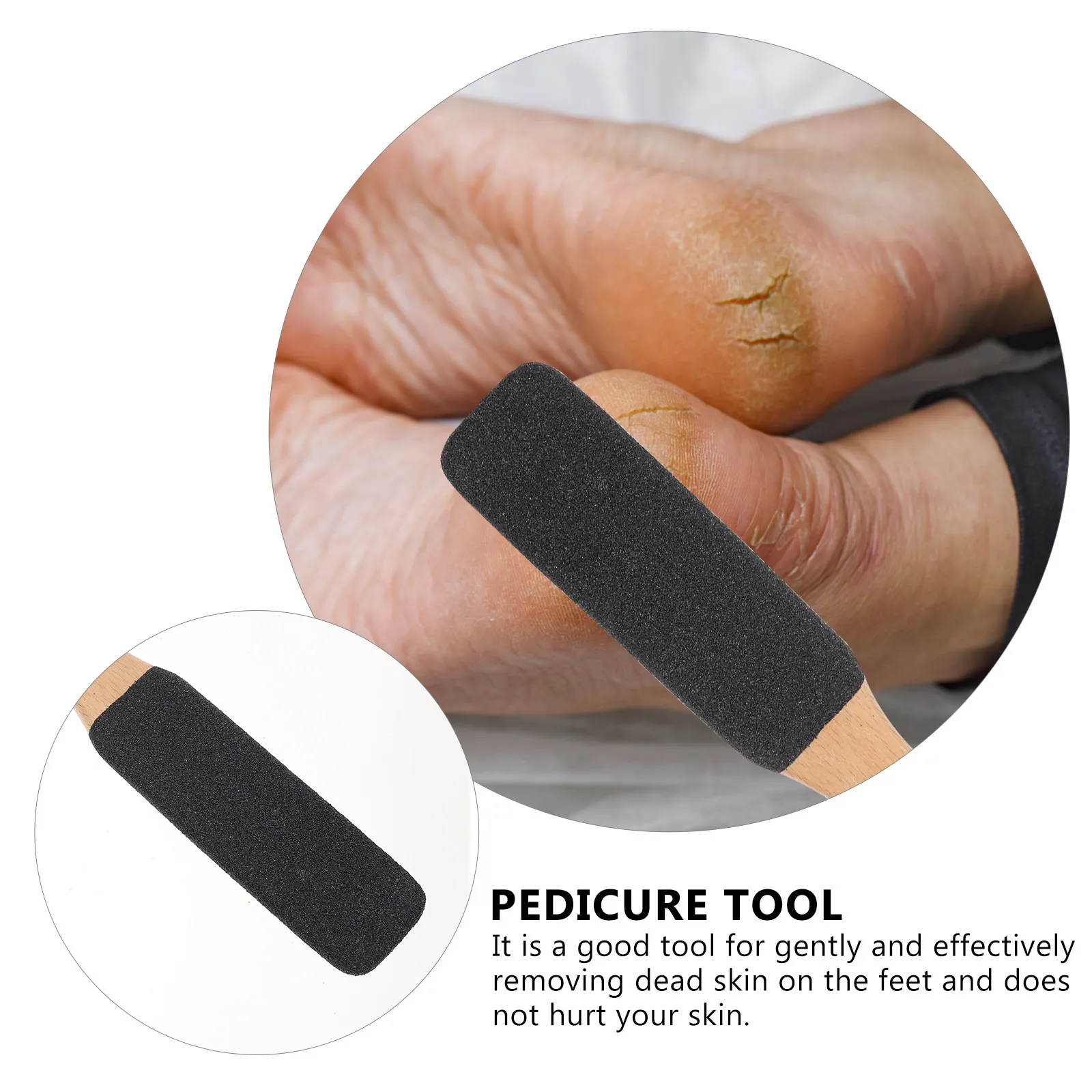 Набор для педикюра из 2 предметов: Двусторонняя деревянная пилка для ног, эффективное средство для удаления мозолей и омертвевшей кожи, скрабер для ухода за ногами, портативный дизайн
Набор для педикюра из 2 предметов: Двусторонняя деревянная пилка для ног, эффективное средство для удаления мозолей и омертвевшей кожи, скрабер для ухода за ногами, портативный дизайн