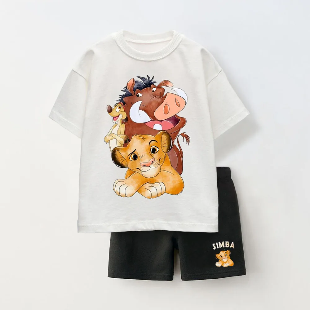 Fashion Simba Printed Baby Boy Clothes Sets Summer Boy Short Sleeve Tee Top + Shorts Cartoon Toddler Clothes Outfits For 1-6Y
Fashion Simba Printed Baby Boy Clothes Sets Summer Boy Short Sleeve Tee Top + Shorts Cartoon Toddler Clothes Outfits For 1-6Y
