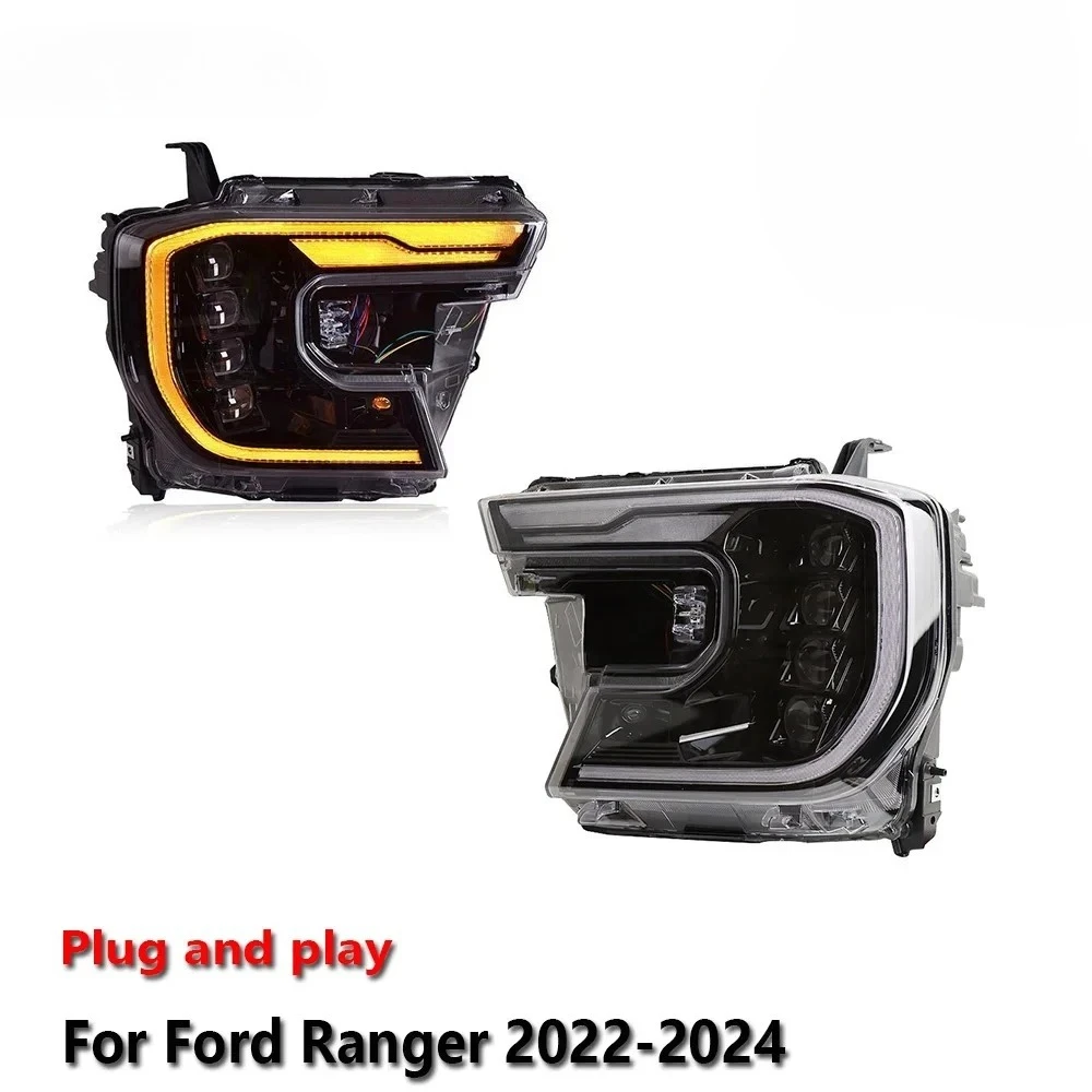 Car LED Headlight Assemblies For Ford Ranger 2022-2024 Fog DRL Brake Turn Signal Lamp Plug and Play
Car LED Headlight Assemblies For Ford Ranger 2022-2024 Fog DRL Brake Turn Signal Lamp Plug and Play