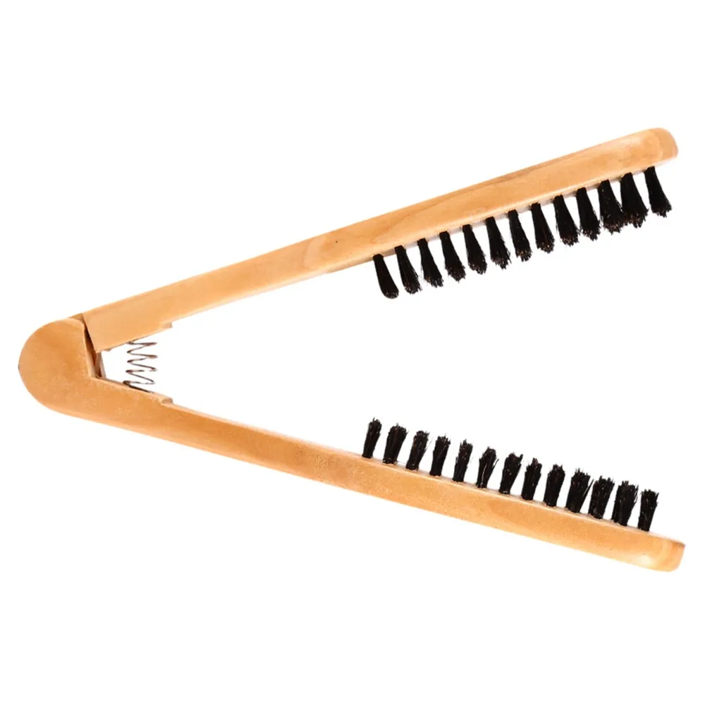 Wooden Hairdressing Comb Anti-Static V Type Double Brushes Comb Double Sided Portable Double Sided Bristle Brush Home Salon
Wooden Hairdressing Comb Anti-Static V Type Double Brushes Comb Double Sided Portable Double Sided Bristle Brush Home Salon