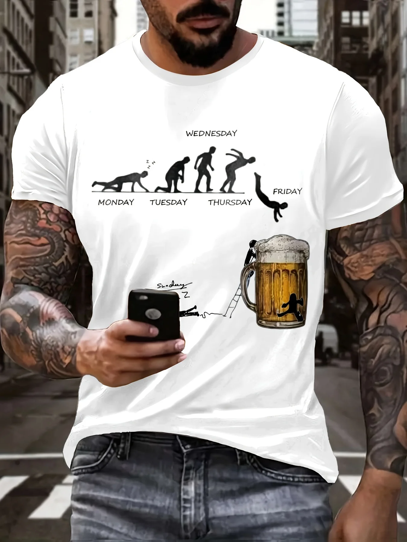 Men's T-Shirts Gradient Beer Print Man T Shirts Luxury T-Shirt Summer Short Sleeve Tee Round Neck Clothing Fashion Man Clothes
Men's T-Shirts Gradient Beer Print Man T Shirts Luxury T-Shirt Summer Short Sleeve Tee Round Neck Clothing Fashion Man Clothes