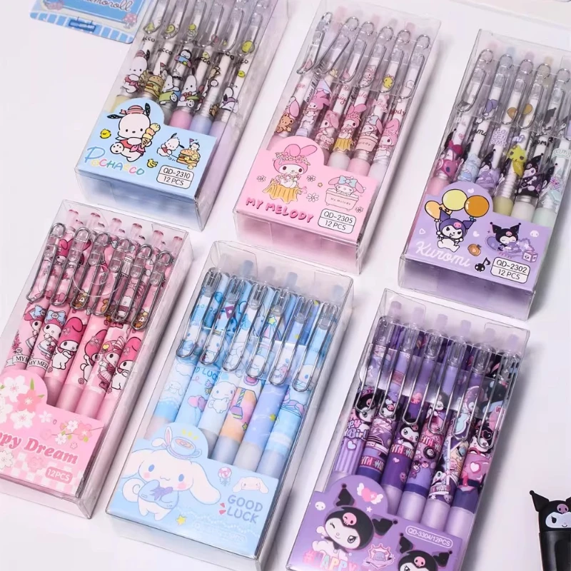 6styles Sanrio Series Gel Pen 6pcs/box 0.5mm Signature Pen Cute Cinnamoroll Kitty Melody School Supplies Kawaii Stationery Gifts
6styles Sanrio Series Gel Pen 6pcs/box 0.5mm Signature Pen Cute Cinnamoroll Kitty Melody School Supplies Kawaii Stationery Gifts
