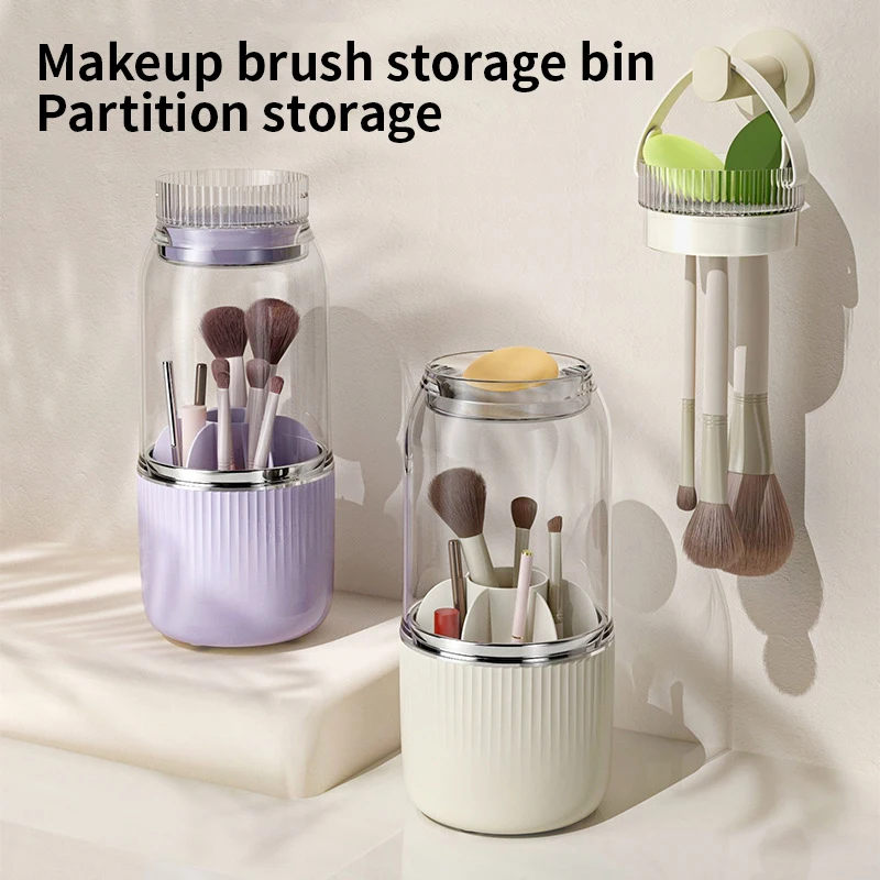 Rotating Washable and Drying Cosmetic Storage Box Makeup Brush Bucket Desktop Dustproof Eyeshadow Brush Organizer
Rotating Washable and Drying Cosmetic Storage Box Makeup Brush Bucket Desktop Dustproof Eyeshadow Brush Organizer
