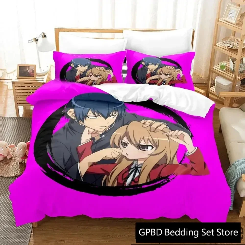 Anime TIGER×DRAGON Toradora Comfortable Duvet Quilt Cover Pillowcase Bedding Set Children Bedroom Decoration Home Textile
Anime TIGER×DRAGON Toradora Comfortable Duvet Quilt Cover Pillowcase Bedding Set Children Bedroom Decoration Home Textile