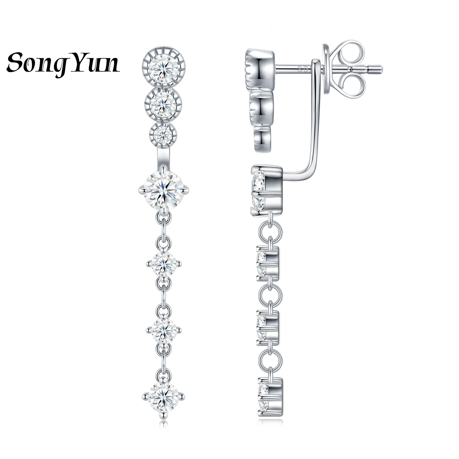 SONGYUN Luxury Jewelry 925 Sterling Silver Earrings Moissanite Diamond Ear Pin Casual for Her Real Gold Plated SYT Patent Earrin
SONGYUN Luxury Jewelry 925 Sterling Silver Earrings Moissanite Diamond Ear Pin Casual for Her Real Gold Plated SYT Patent Earrin