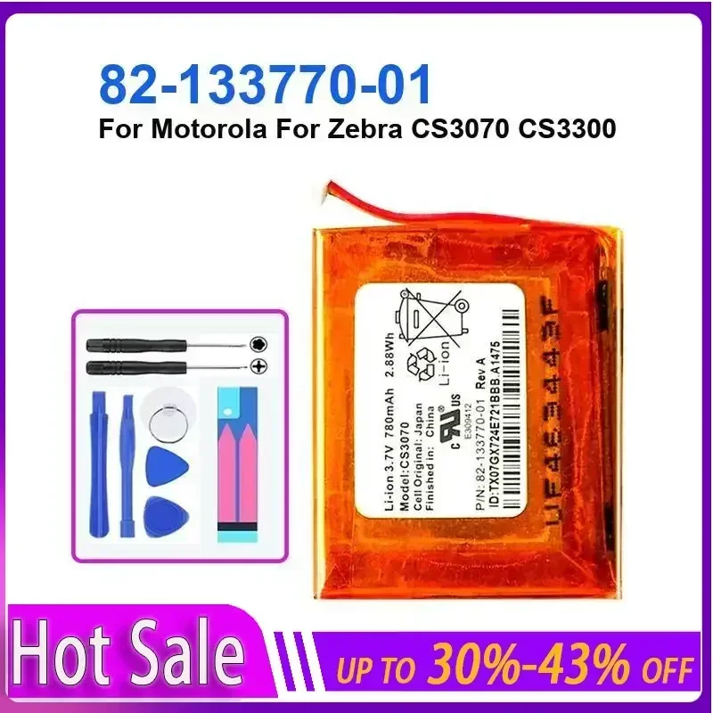 Аккумулятор 780 мАч для Motorola Zebra CS3070 CS3300 82-133770-01, долговечный и сменный аккумулятор
Аккумулятор 780 мАч для Motorola Zebra CS3070 CS3300 82-133770-01, долговечный и сменный аккумулятор