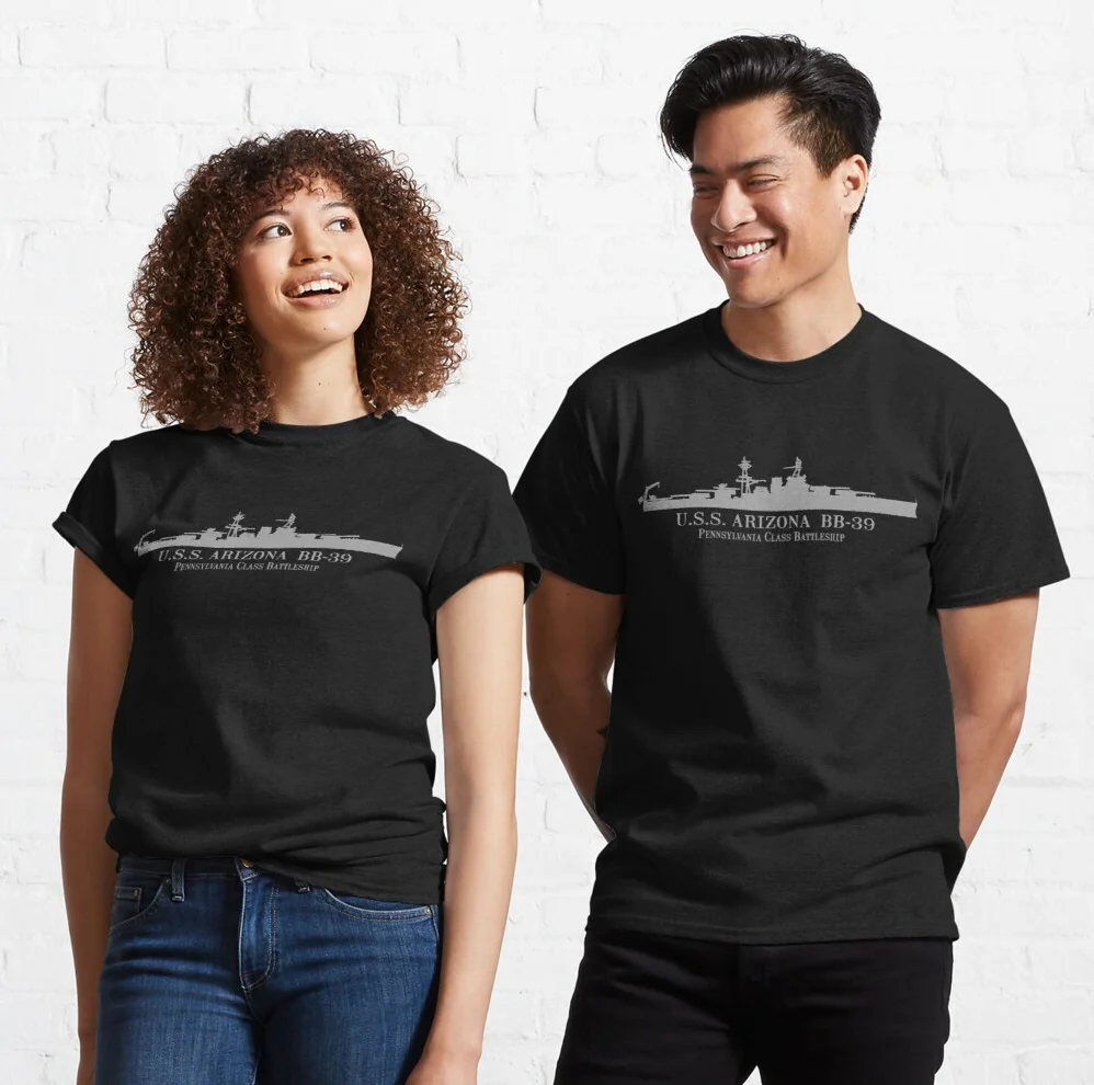 Naval WWII S Arizona BB-39 Battleship T Shirt New 100% Cotton Short Sleeve O-Neck T-shirt Casual Clothing Mens Top
Naval WWII S Arizona BB-39 Battleship T Shirt New 100% Cotton Short Sleeve O-Neck T-shirt Casual Clothing Mens Top
