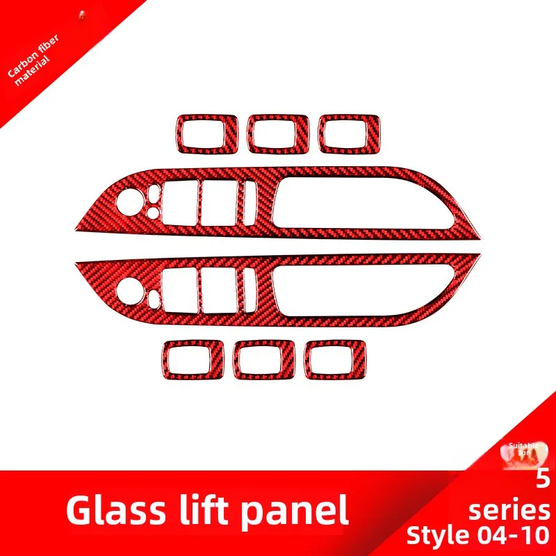 Suitable for Bmw04-10Style5SeriesE60Car Window Lift Button Panel Decoration Red Carbon Fiber Interior Modification
Suitable for Bmw04-10Style5SeriesE60Car Window Lift Button Panel Decoration Red Carbon Fiber Interior Modification