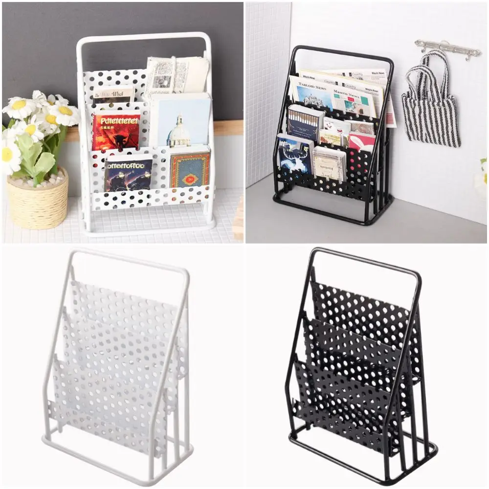 1/12 Dollhouse Newspaper Stand Iron Art Black White Doll House Bookshelf Doll Accessories Scene Model Doll Storage Rack Toy
1/12 Dollhouse Newspaper Stand Iron Art Black White Doll House Bookshelf Doll Accessories Scene Model Doll Storage Rack Toy