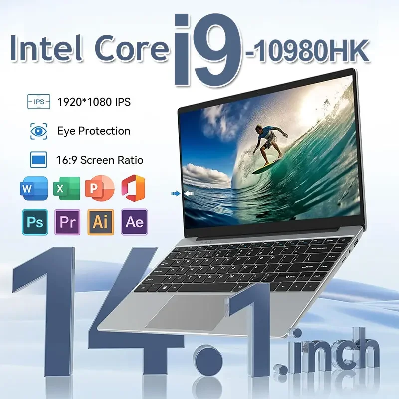 NEW Intel Core i9 10980HK laptop 14.1 inch 16GB RAM 2TB SSD Portable Gaming laptops Windows 11 Por Office PC Notebook computer
NEW Intel Core i9 10980HK laptop 14.1 inch 16GB RAM 2TB SSD Portable Gaming laptops Windows 11 Por Office PC Notebook computer