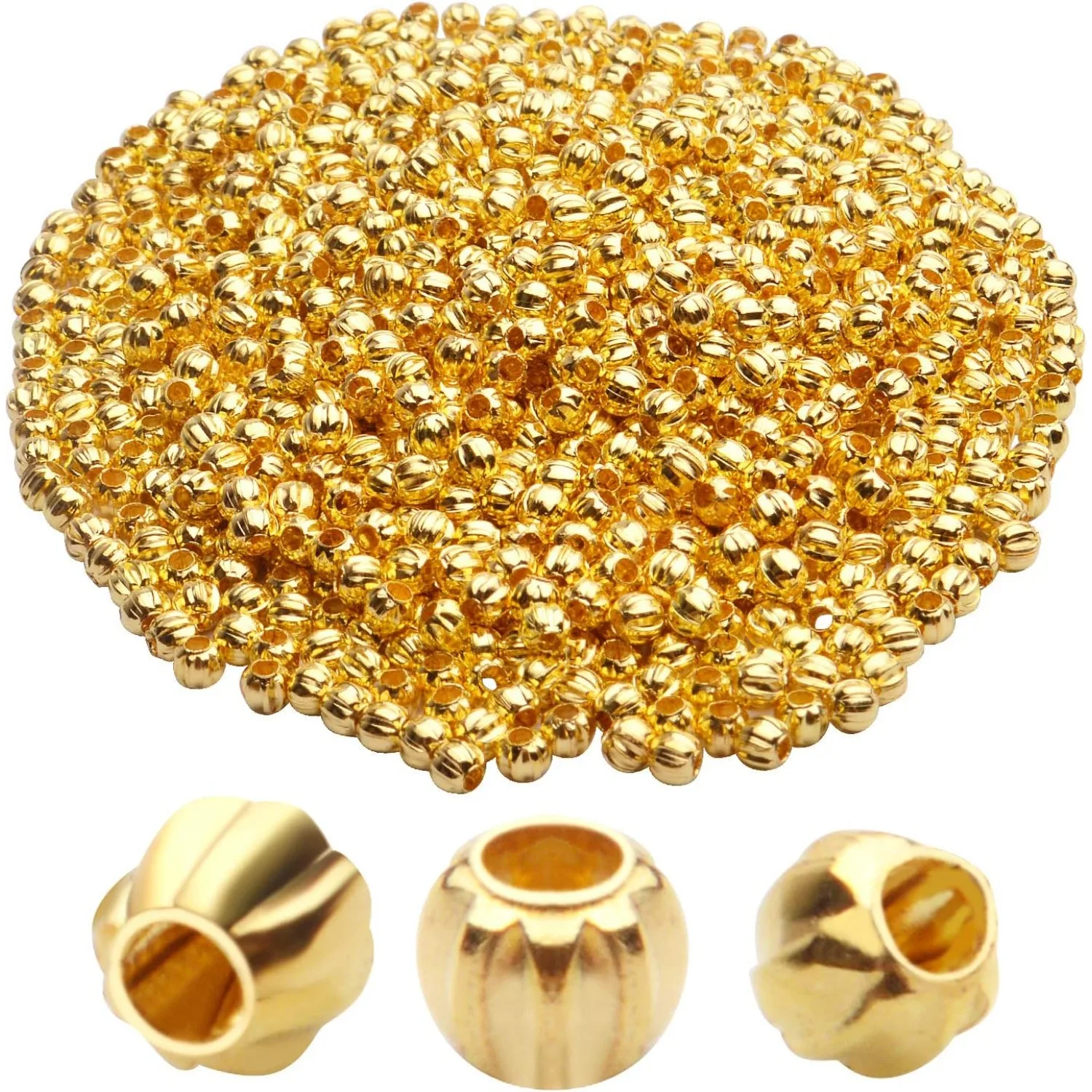 1000 шт. 3 мм золотые металлические круглые бусины-разделители, свободные бусины для поделок своими руками, браслетов, ожерелий, изготовления ювелирных изделий
1000 шт. 3 мм золотые металлические круглые бусины-разделители, свободные бусины для поделок своими руками, браслетов, ожерелий, изготовления ювелирных изделий