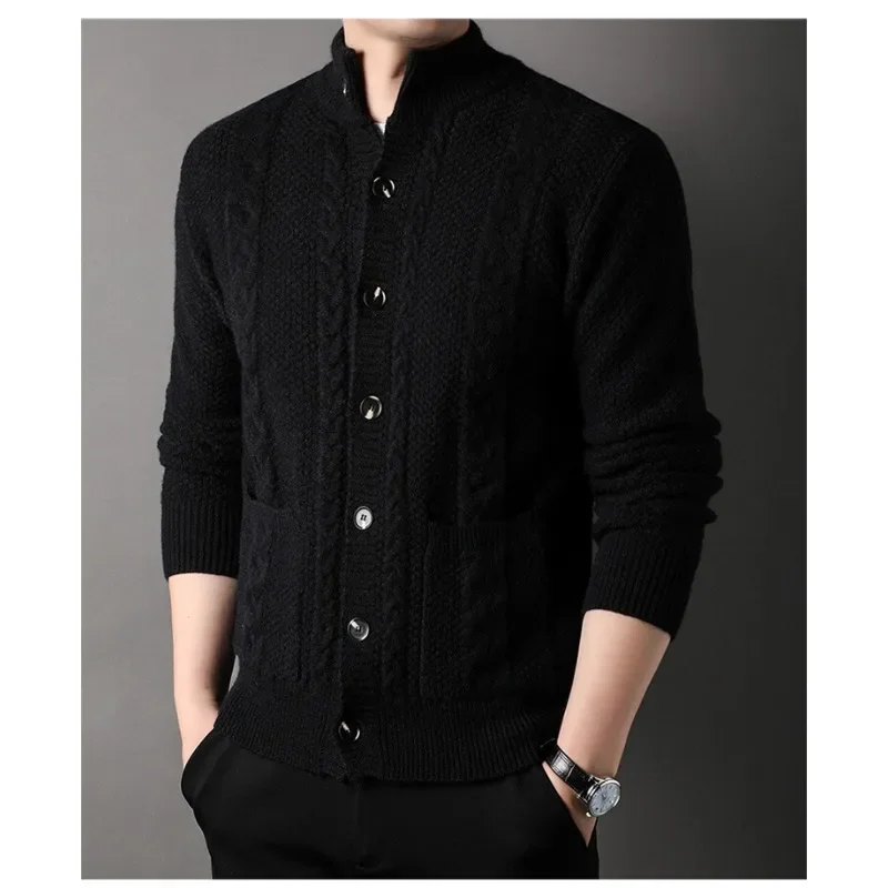 2023 Autumn New Casual Fashion Versatile Thickened Knitted Cardigan Solid Color Long Sleeve Sweater
2023 Autumn New Casual Fashion Versatile Thickened Knitted Cardigan Solid Color Long Sleeve Sweater