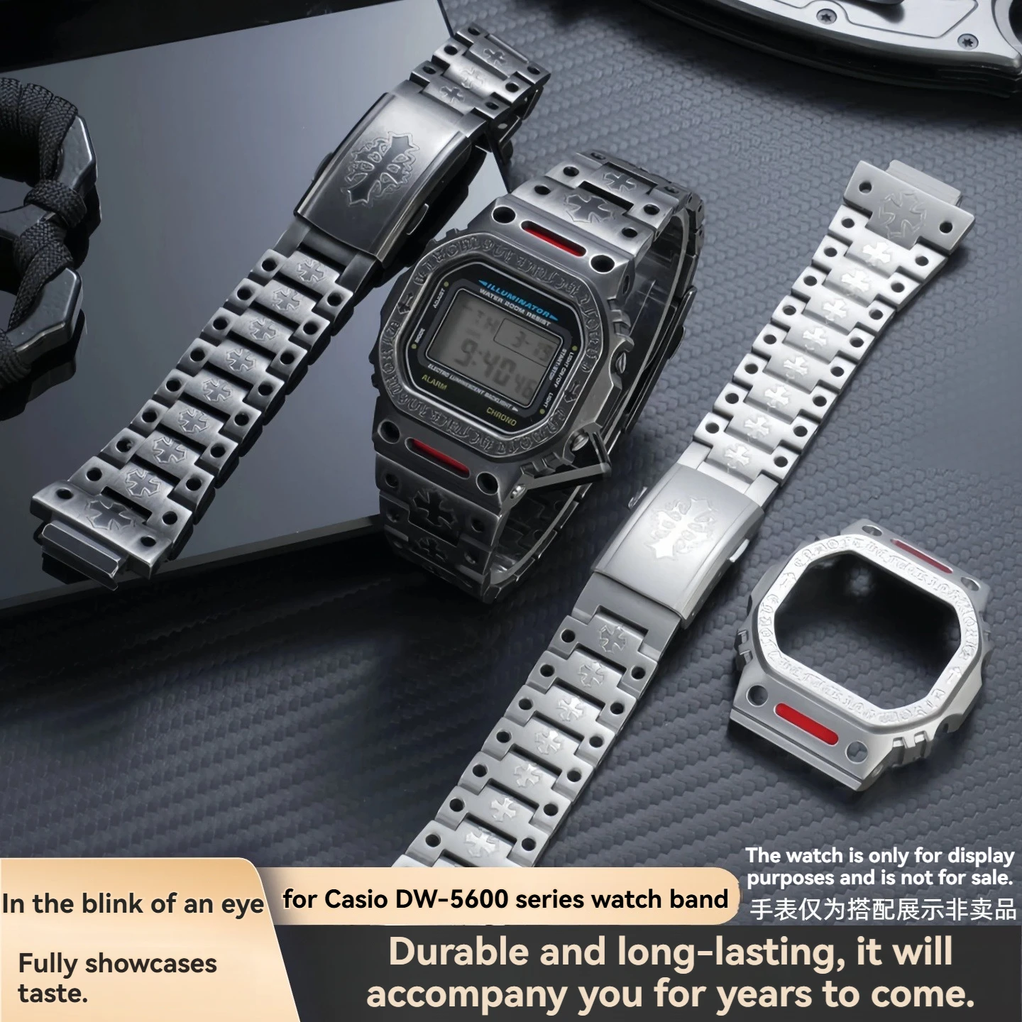 Stainless Steel Mod Kit for Casio DW-5600 | Metal Case, Bezel & Strap Set for GW-M5610 GW-5000 GW-B5600 Retro mecha set
Stainless Steel Mod Kit for Casio DW-5600 | Metal Case, Bezel & Strap Set for GW-M5610 GW-5000 GW-B5600 Retro mecha set