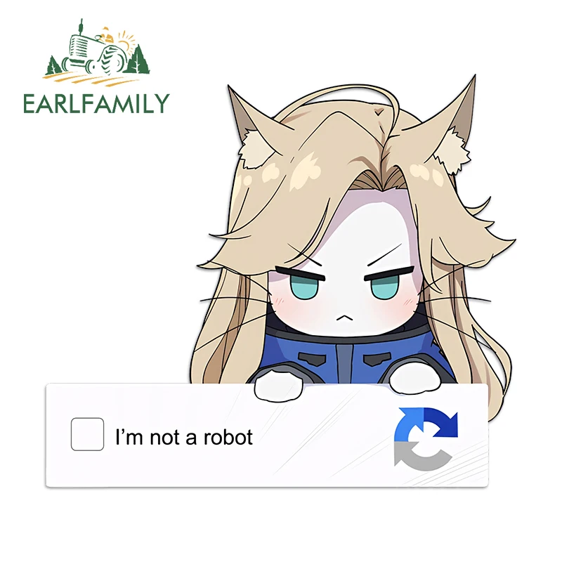EARLFAMILY Diana Cat I'm Not A Robot Car Sticker Beauty Anime Peek Windshield Surfboard Decal Personalized Laptop JDM Stickers
EARLFAMILY Diana Cat I'm Not A Robot Car Sticker Beauty Anime Peek Windshield Surfboard Decal Personalized Laptop JDM Stickers
