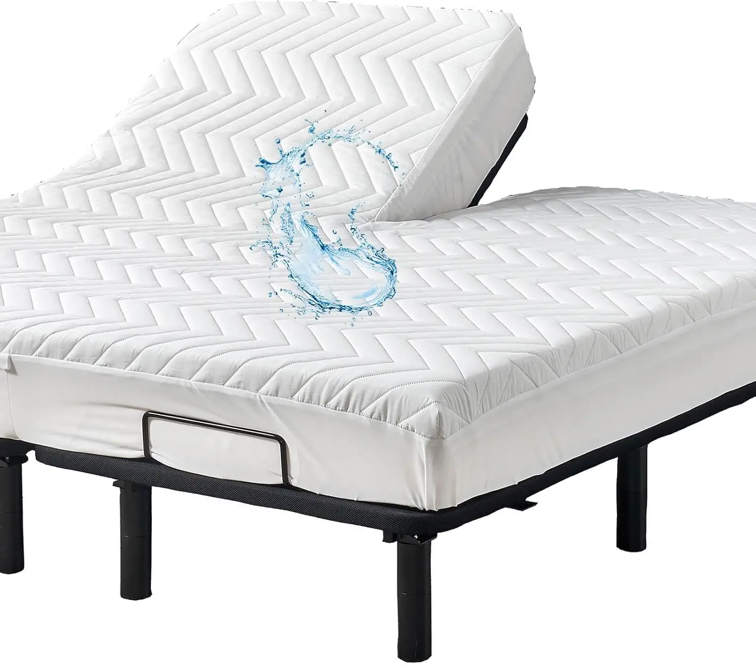 Waterproof Quilted Split Top King Mattress Protector Pad for Adjustable Bed with Upper Flex Fitted Sheet Padded Cover
Waterproof Quilted Split Top King Mattress Protector Pad for Adjustable Bed with Upper Flex Fitted Sheet Padded Cover
